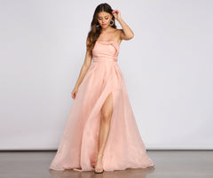 Zora Formal Strapless A-Line Dress Oshnow