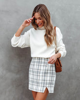 All On Me Plaid Mini Skirt