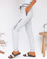 A Wifey For Lifey Cotton Blend Pocketed Joggers