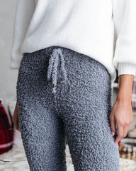 Cozy Town Soft Knit Drawstring Pants - Grey - SALE