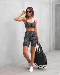 Dark Daisy Biker Shorts