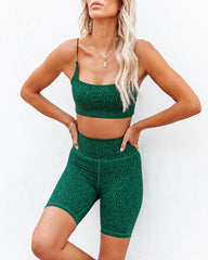 Emeraldina Cheetah Biker Shorts