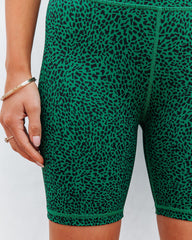 Emeraldina Cheetah Biker Shorts