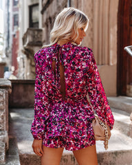 Enchanting Printed Ruffle Romper
