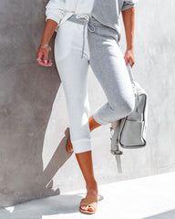 Grey Area Pocketed Colorblock Knit Joggers - SALE