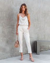 Clark Pocketed Pants - Ecru