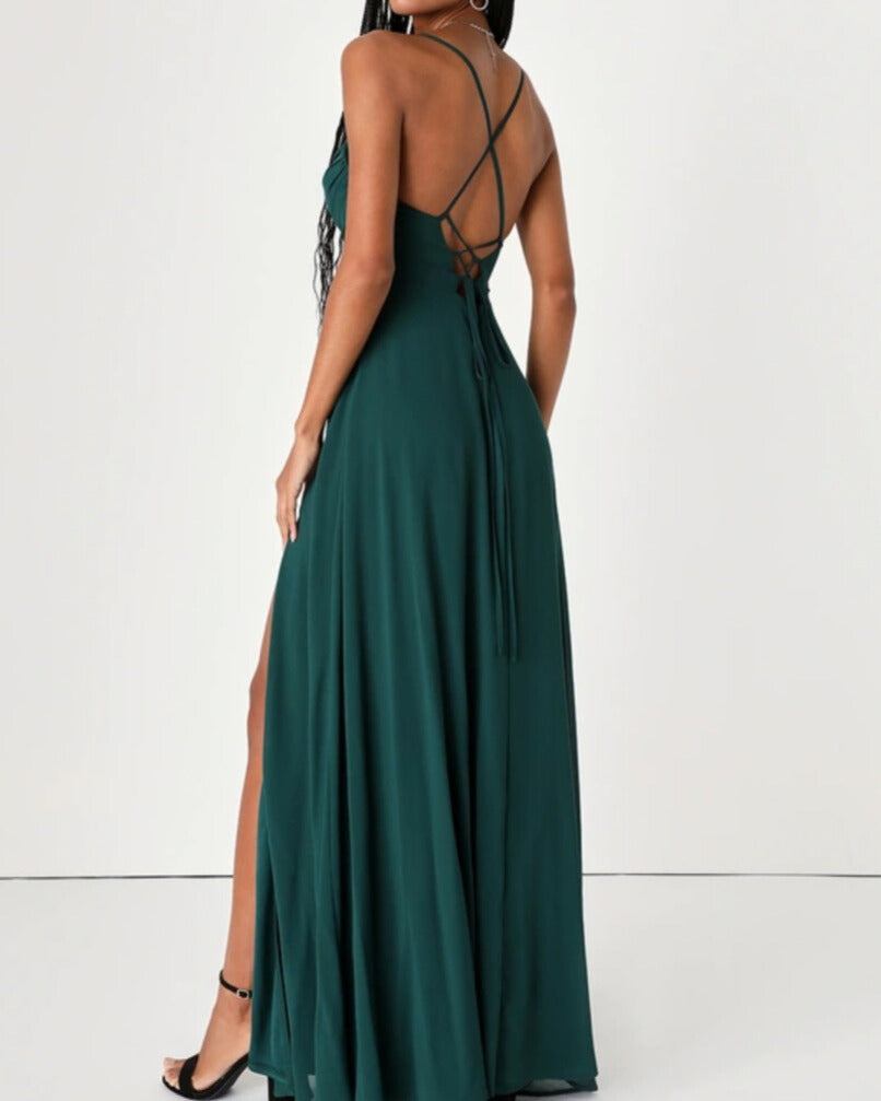 Chloe Lace-Up Back Formal Dress