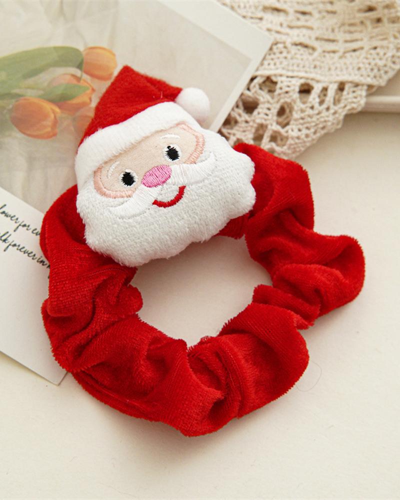 1pc Christmas Tree Santa Claus Decor Scrunchie