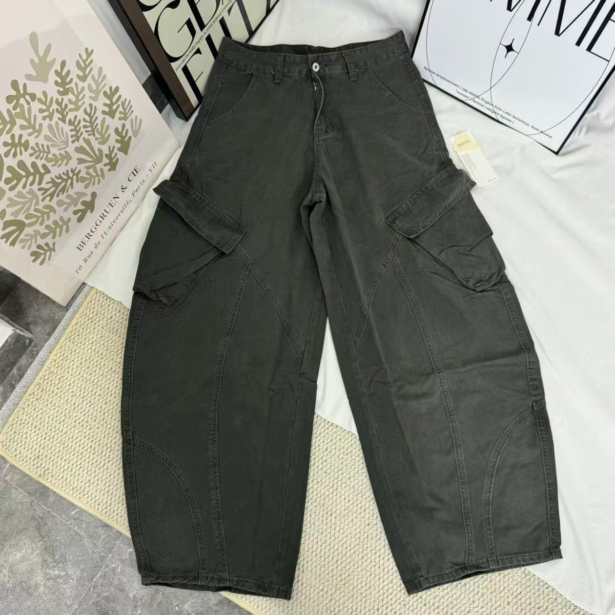 Cargo-Style Curved-Leg Rousers