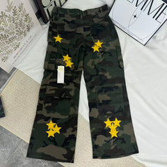 Star-Print Camouflage Utility Jeans