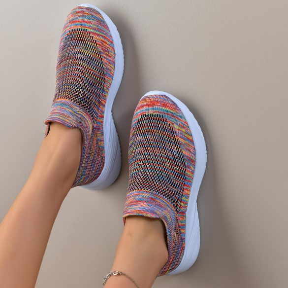 Colorful Mesh Flat Comfortable Sneakers