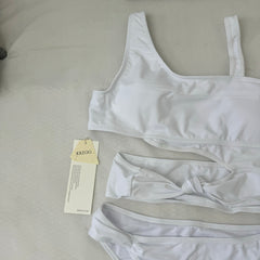 Patchwork Hollowed-Out One-Piece Top