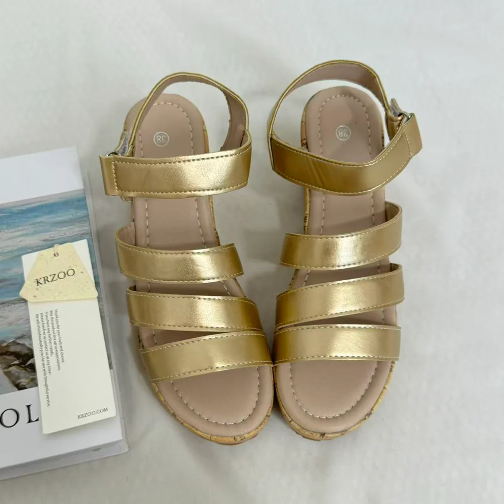 High-Heeled Single-Strap Beach Sandals