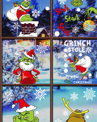 1 Sheet Christmas Decorations Glass Window Graphic Stickers