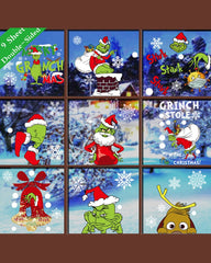 1 Sheet Christmas Decorations Glass Window Graphic Stickers