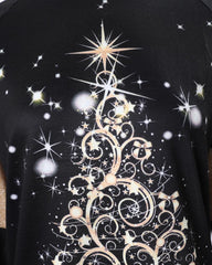 Sudadera de manga larga con estampado de árbol de Navidad