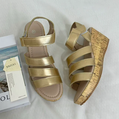 High-Heeled Single-Strap Beach Sandals