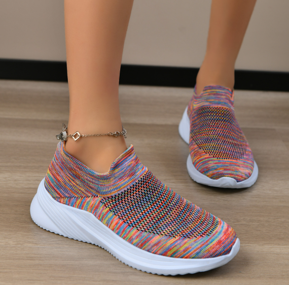 Colorful Mesh Flat Comfortable Sneakers