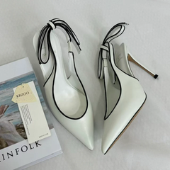 Ankle-Strap Stiletto Sandals With Closed Toes