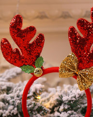 Cute Christmas Headbands Fancy Reindeer Antlers Santa Xmas Party For Kids Adults