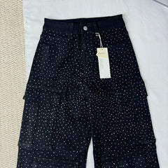 High-Waisted Starry Sky Jeans