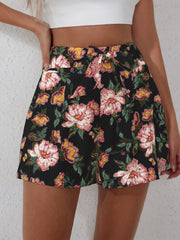 Consistency Floral Pocketed Eyelet Shorts - SALE