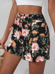 Consistency Floral Pocketed Eyelet Shorts - SALE