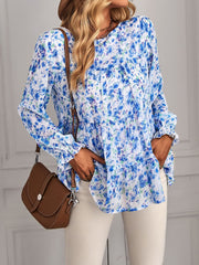 Blusa plisada floral Ponce