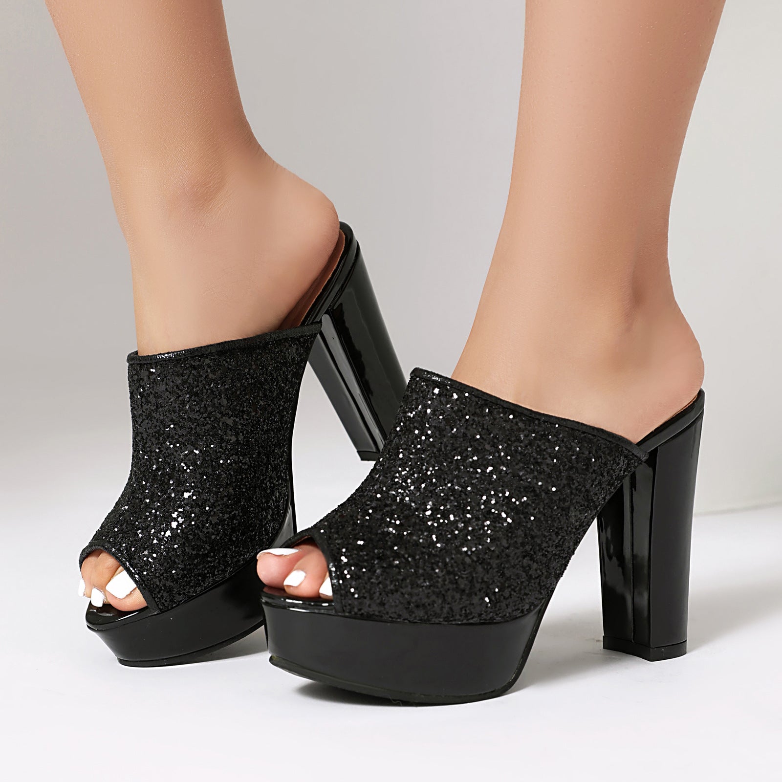 High Heels Thick Soles Open Toe