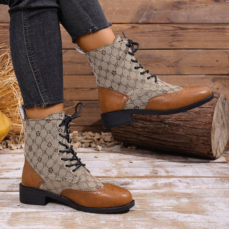 Waterproof Lace Up Duck Boots