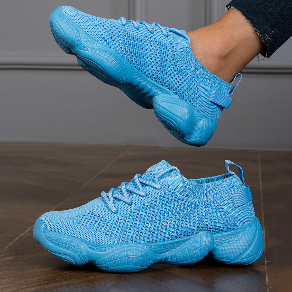 Air Cushion Sneakers Schnürschuhe aus atmungsaktivem Mesh 