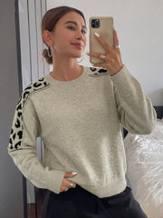 Relaxed laid-back casual knit sweater