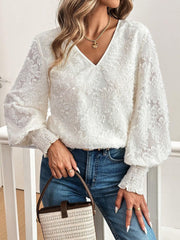 Emersyn Embroidered Lace Ruffle Top