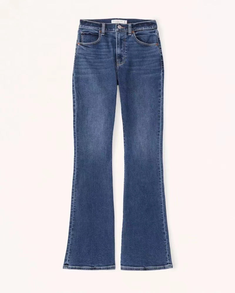 Retro High Rise Bell Bottom Denim