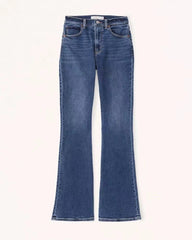 Retro High Rise Bell Bottom Denim