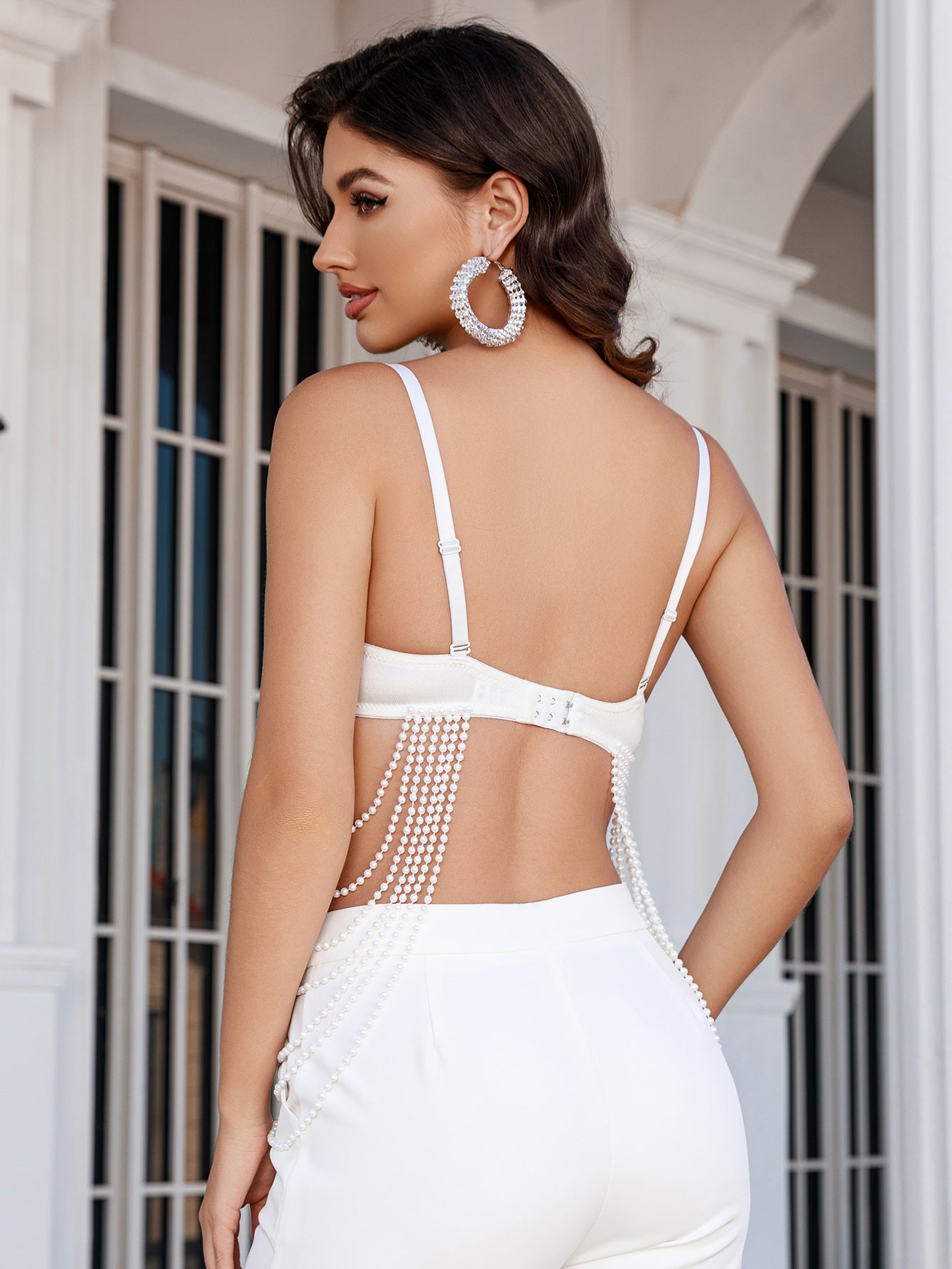 Layered In Glamour Pearl Bustier