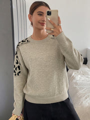Relaxed laid-back casual knit sweater