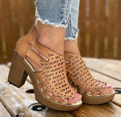 Colored Closed Toe Mesh Sandals