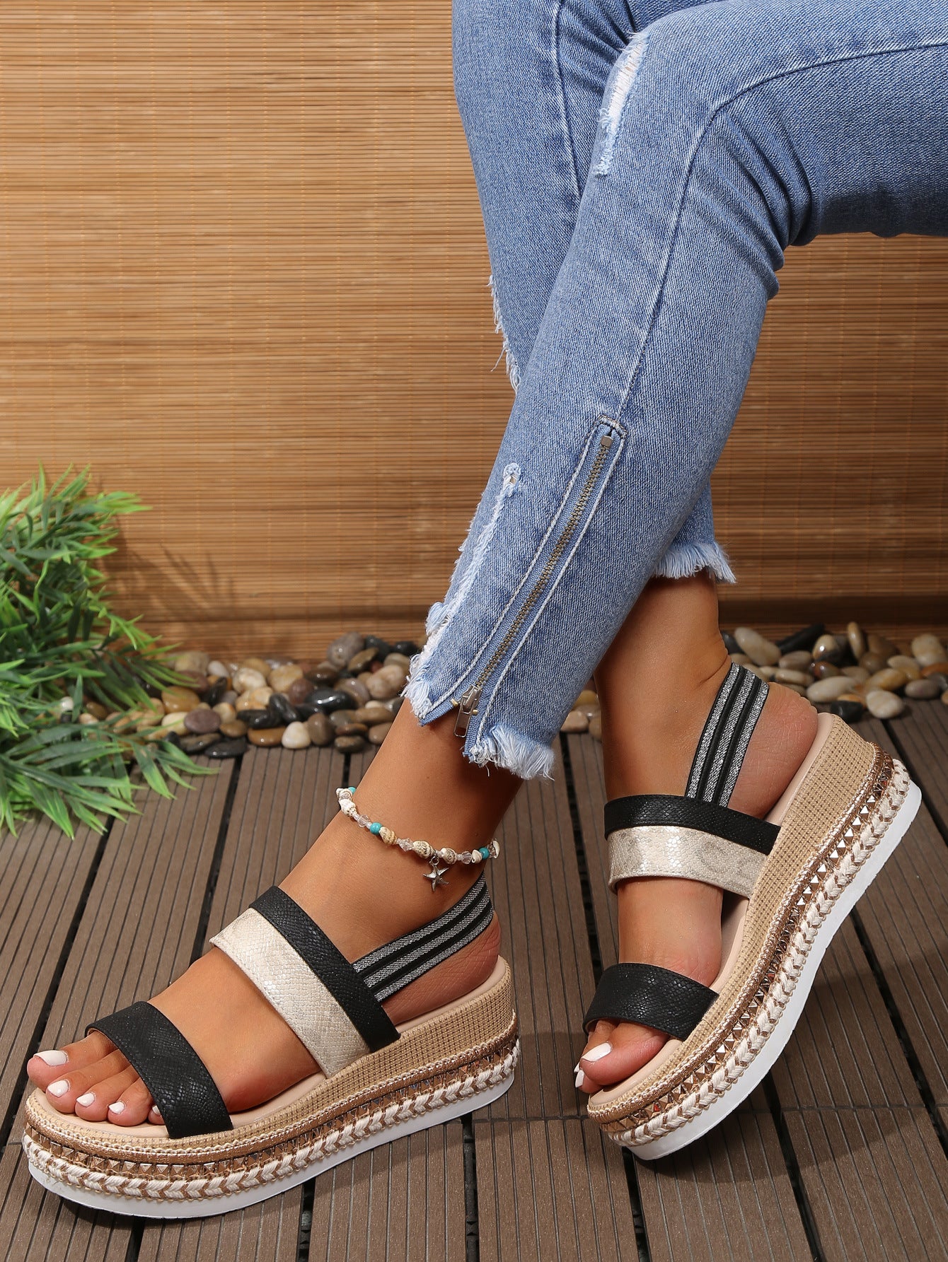 Casual Espadrille Platform Sandals