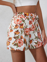 Consistency Floral Pocketed Eyelet Shorts - SALE