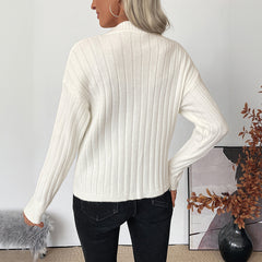 Premium Solid-Color Knit Cardigan