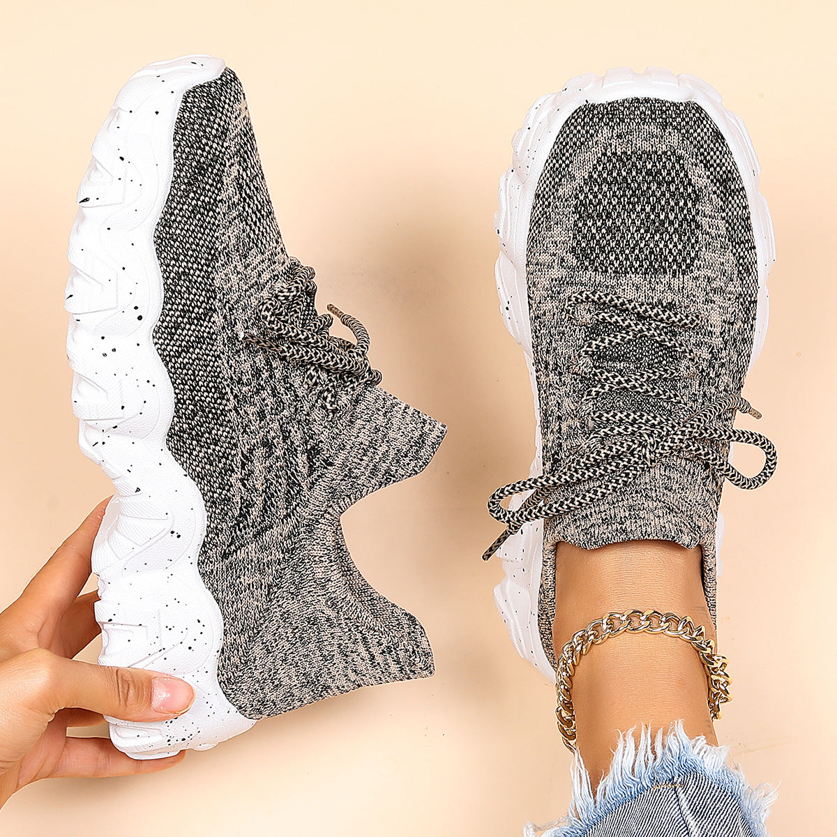 Woven Air Cushion Sneakers