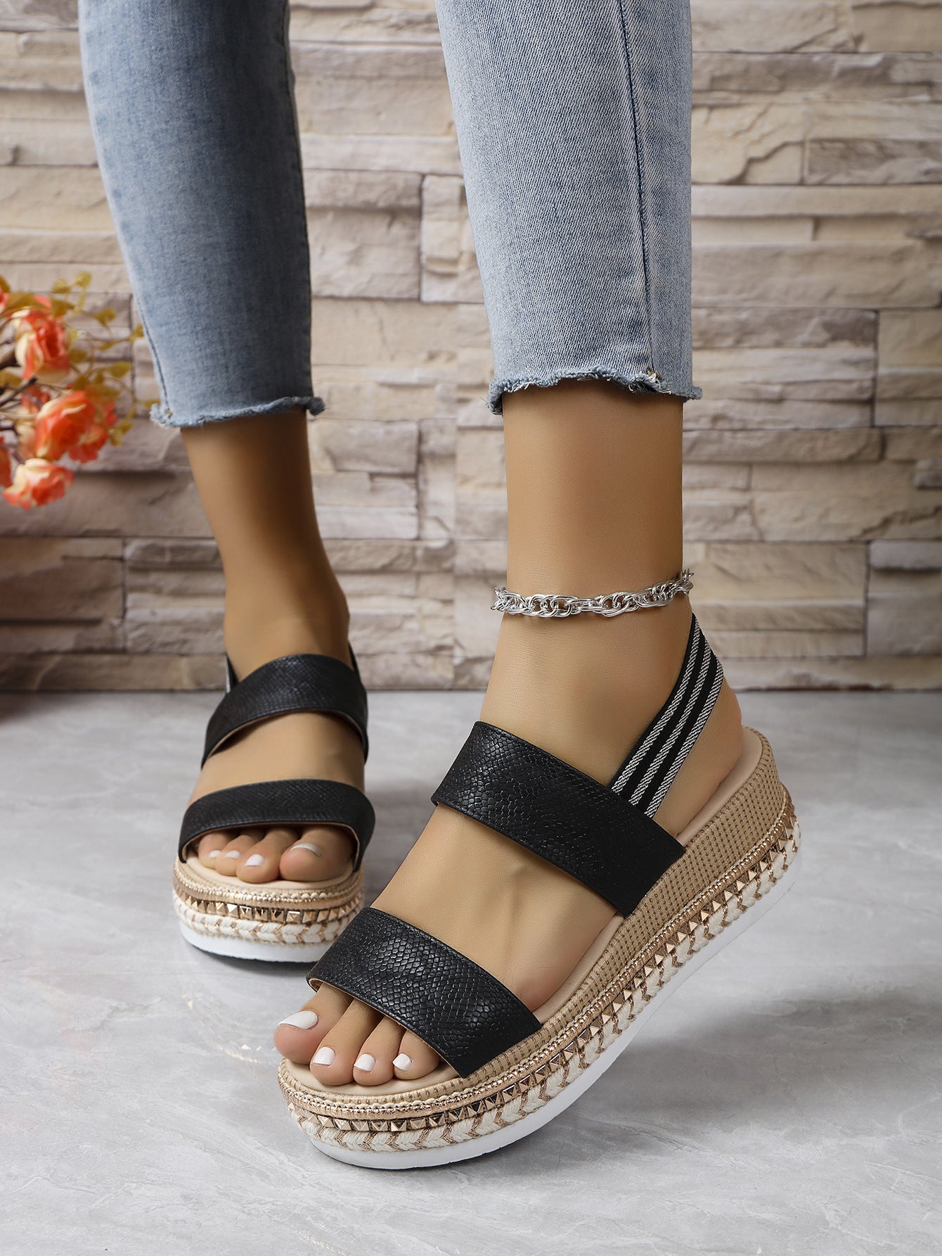 Casual Espadrille Platform Sandals