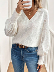 Emersyn Embroidered Lace Ruffle Top