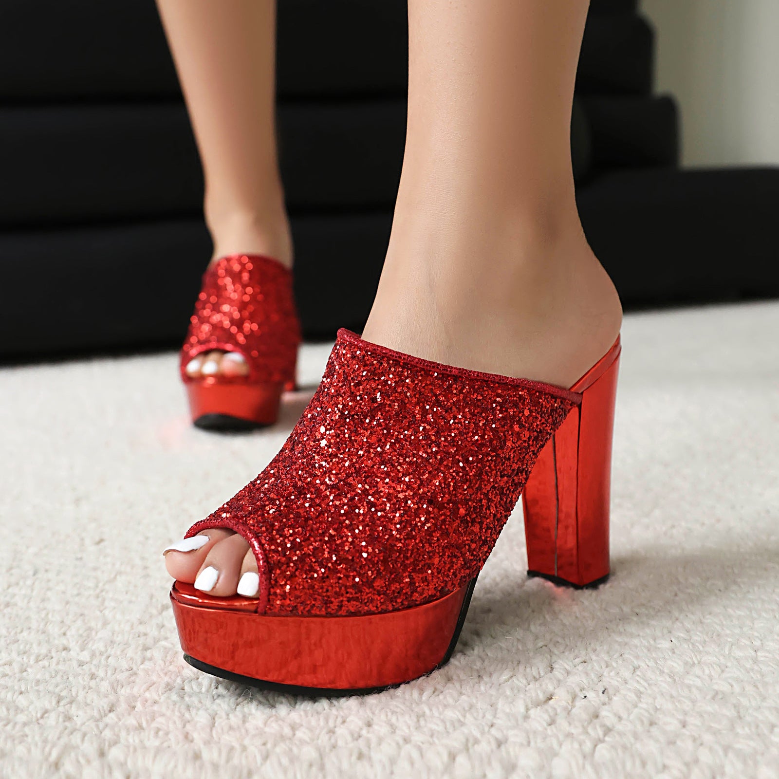 High Heels Thick Soles Open Toe