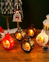 1pc Christmas Flameless Candle Battery Operated Lamp LED Lighted Candle Lantern Christmas Party Ornament Home Decoration