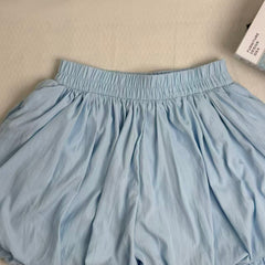 Blue  A-Line Puffy Tulip Skort