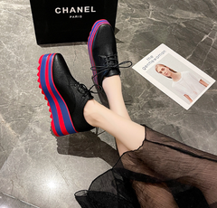 Lace Up Wedges Espadrille Stacked Platform Sandals