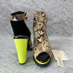 Leopard Print Waterproof Platform High Heel