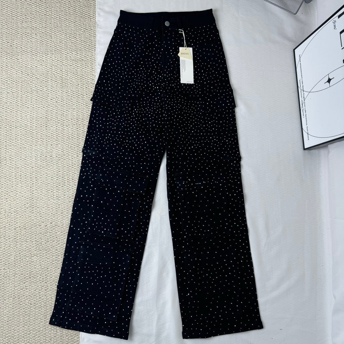 High-Waisted Starry Sky Jeans